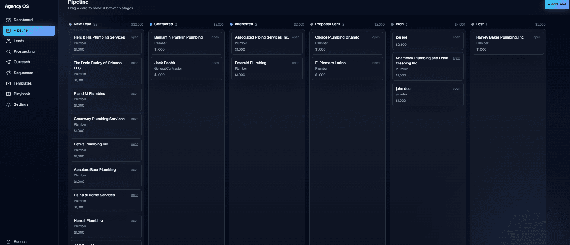 Agency OS screenshot 2